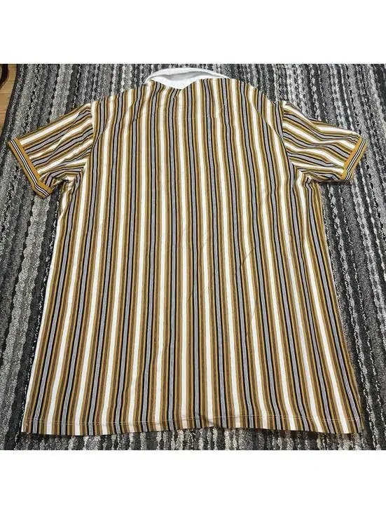 Brooks Brothers Polo Shirt Regent Mens Small Yellow Striped Button Down - Picture 4 of 7